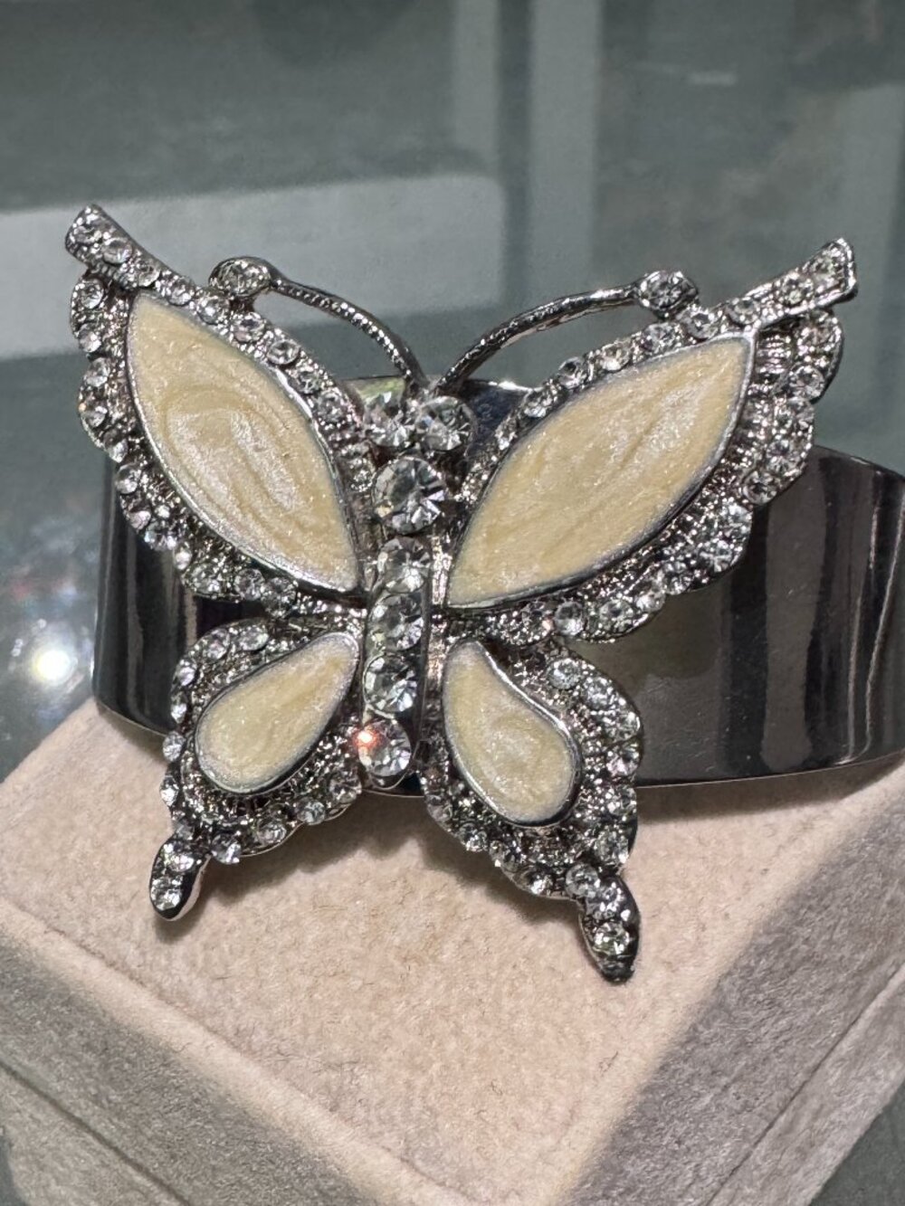 ✨🦋 HOST PICK | Crystal Butterfly Statement Cuff Bracelet | Ethereal Glamour 🦋✨
